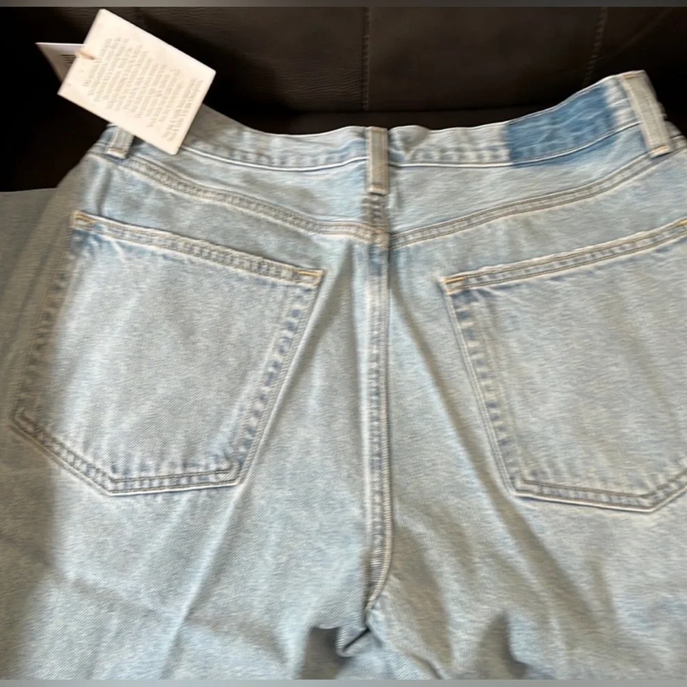 NWOT ETICA DEVON HIGH WAIST WIDE LEG DISTRESSED JEANS SIZE 30 - Picture 8 of 10